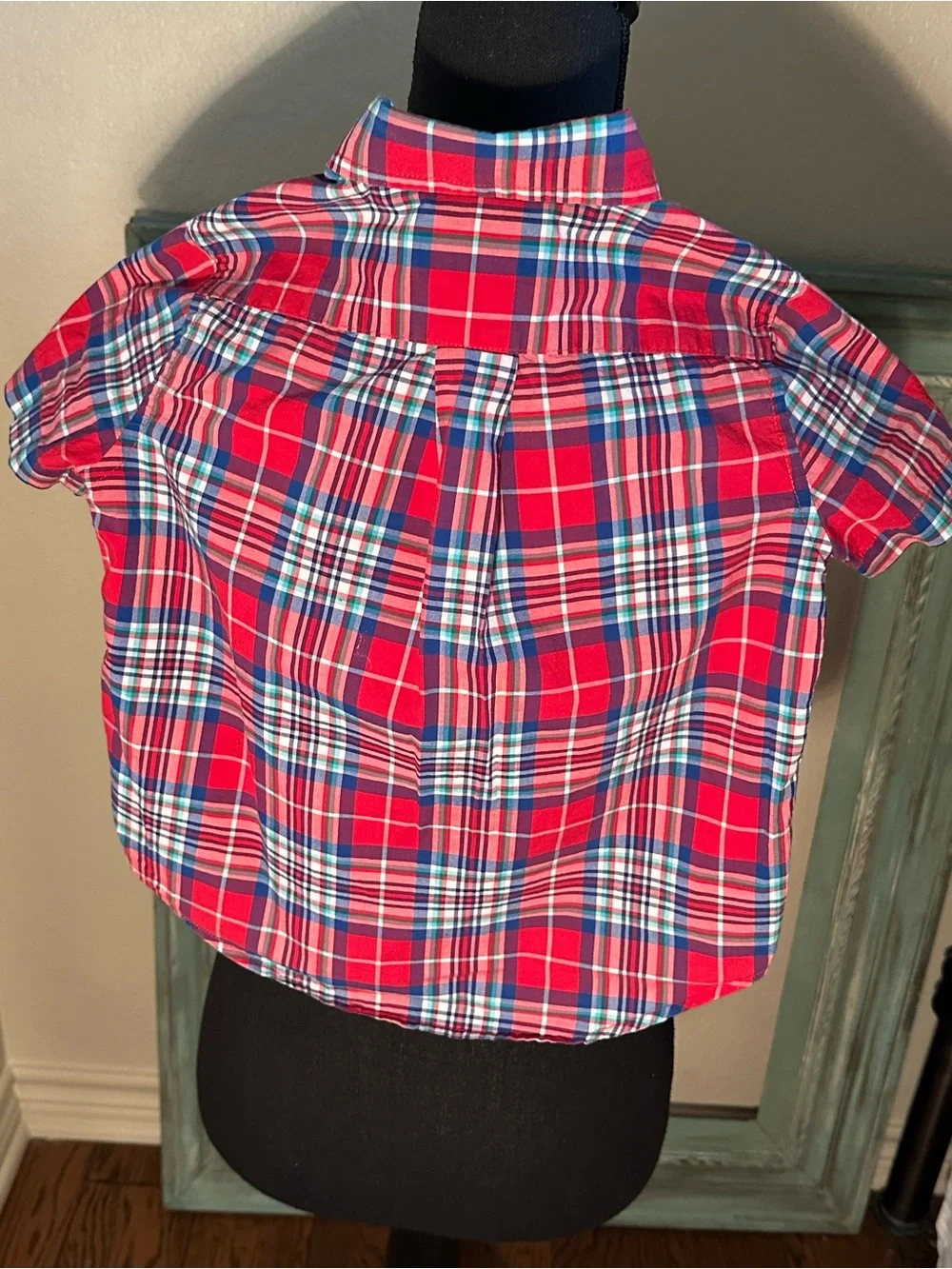 Ralph Lauren Red & Blue Plaid Button-Down Shirt
